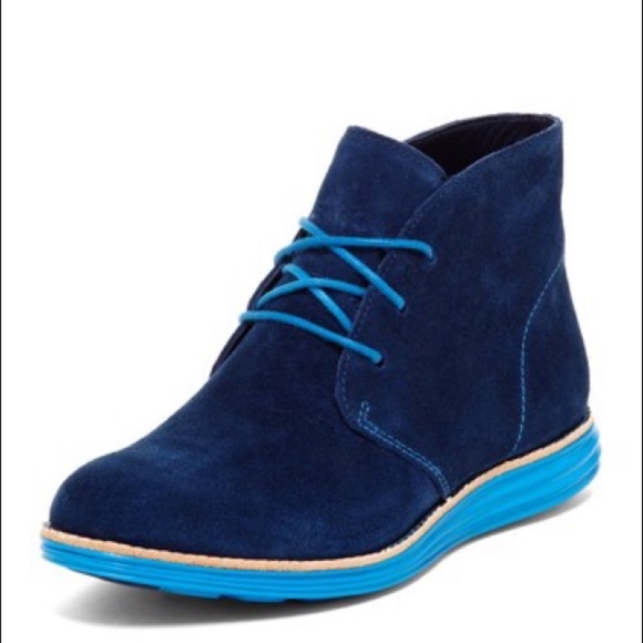 Cole Haan Shoes - Cole Haan Woman’s Blue Suede  "LunarGrand" Boots